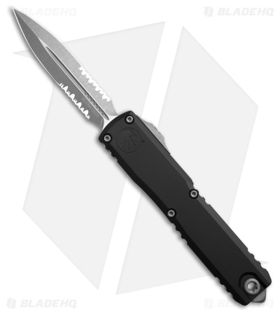 Microtech Ultratech ZBP Gen III D/E OTF Knife Black Al (3.5" Apoc Serr)