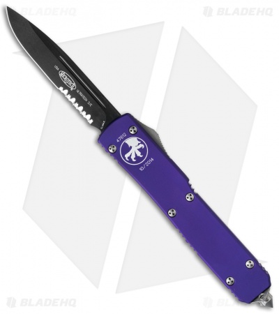 Microtech Ultratech S/E OTF Automatic Knife Purple (3.4" Black Serr) 121-2PU