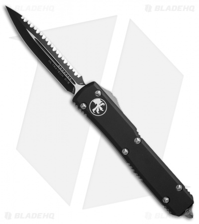 Microtech Ultratech D/E OTF Automatic Knife Turquoise (3.4" Black Full Serr)