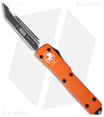 Microtech UTX-70 Tanto D/A OTF Automatic Knife Orange (2.4" Black) 149-1OR
