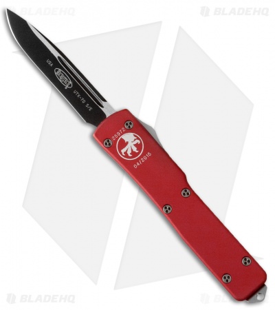 Microtech UTX-70 S/E OTF Automatic Knife Red (2.4" Two-Tone) 148-1RD