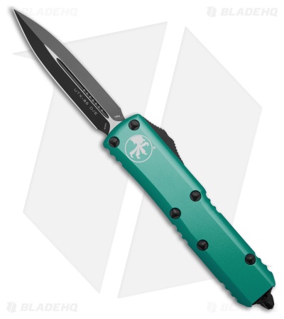 Microtech UTX-85 D/E OTF Automatic Knife Turquoise (3.1" Black) 232-1TQ