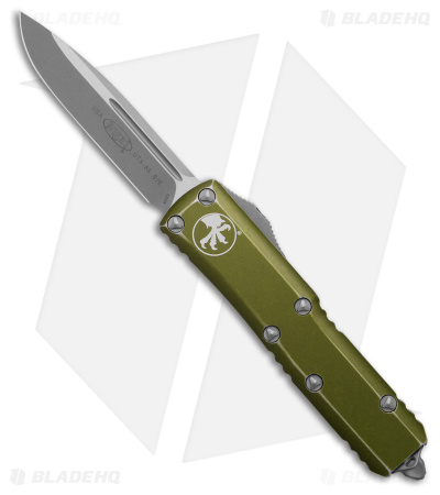 Microtech UTX-85 S/E OTF Automatic Knife Distressed OD Green (3.1" Stonewash)