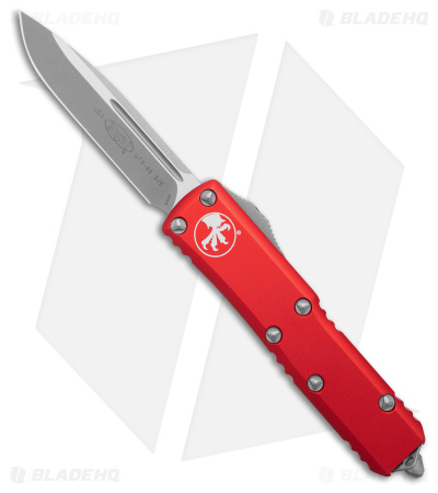 Microtech UTX-85 S/E OTF Automatic Knife Red (3.125" Apocalyptic) 231-10APRD