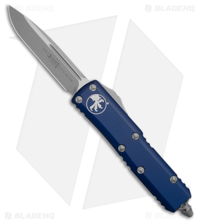 Microtech UTX-85 S/E OTF Automatic Knife Navy Blue Al (3.1" Apoc) 231-10APNA