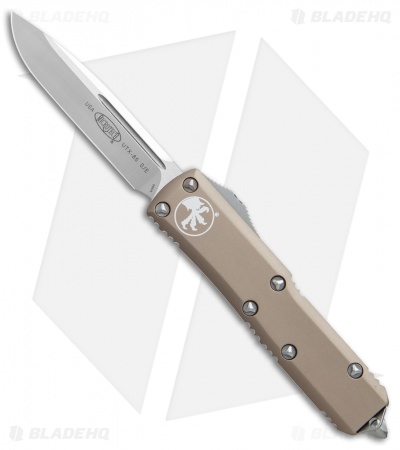 Microtech UTX-85 S/E OTF Automatic Knife Tan (3.125" Satin) 231-4TA
