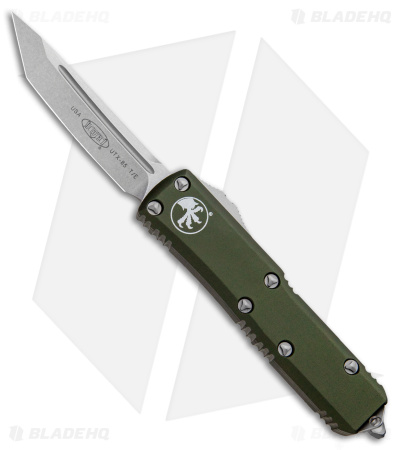 Microtech UTX-85 T/E OTF Automatic Knife OD Green (3.125" Stonewash) 233-10OD