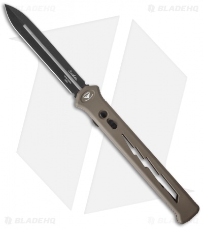 Paragon Estiletto Dagger OTF Automatic DE Bolt  Brown Aluminum (5.5" Black)
