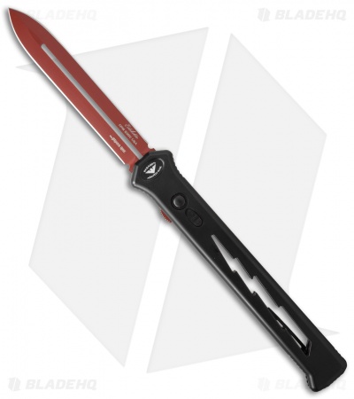 Paragon Estiletto Dagger OTF Automatic Black Bolt (5.5" Red)