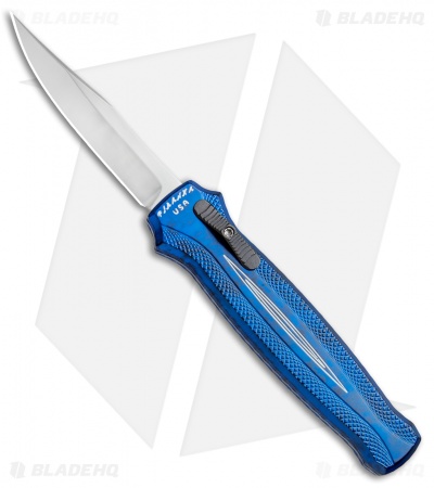 Piranha Rated-R D/A OTF Automatic Knife Blue (3.5" Mirror)