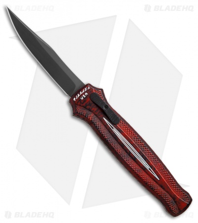 Piranha Rated-R D/A OTF Automatic Knife Red (3.5" Black)
