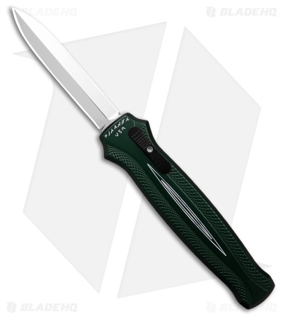 Piranha Rated-X D/A Dagger OTF Automatic Knife Green (3.5" Mirror)
