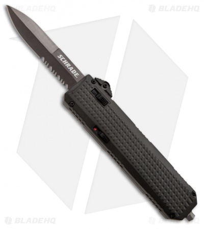 Schrade Viper 4th Gen OTF Spring Assisted Knife (3.25" Gray Serr) SCHOTF4BS