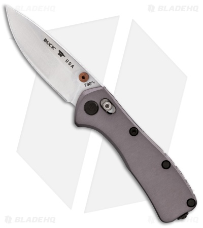 Buck 790 Mini Range Elite Crossbar Lock Knife Gray Al (2.6