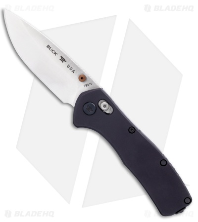 Buck 791 Range Elite Crossbar Lock Knife Black Aluminum (3.4" Satin MagnaCut)