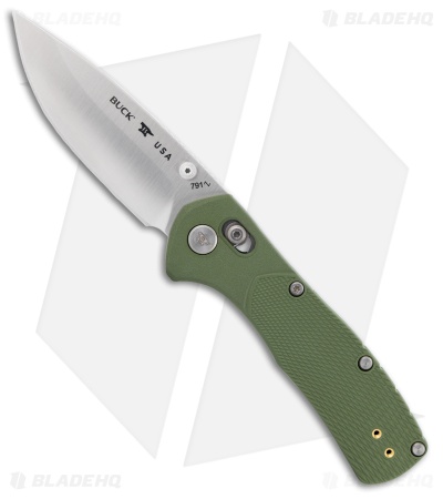 Buck 791 Range Pro Crossbar Lock Knife Green GFN (3.4" Satin 154CM) 0791GRS1-B