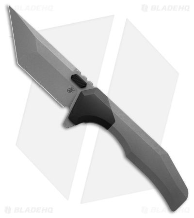 Arcane Design Necronaut V3 Liner Lock Knife Black/ SW Gray Ti (3.5" Stonewash)