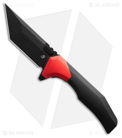 Arcane Design Necronaut V3 Liner Lock Knife Red Al/Black Ti (3.5" Black)