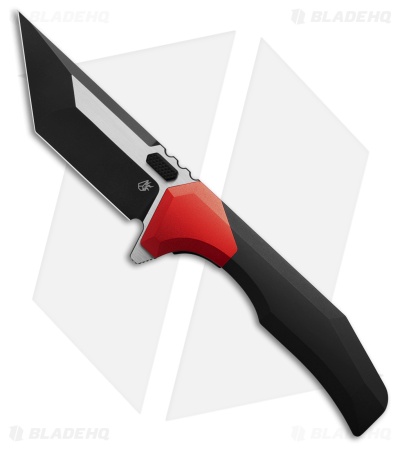 Arcane Design Necronaut V3 Liner Lock Knife Red Al/Black Ti (3.5" Two-Tone)
