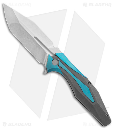 Arcane Design x Isham Bladeworks MonoChrome PLEXUS Knife Gray Ti (3.5" SW)