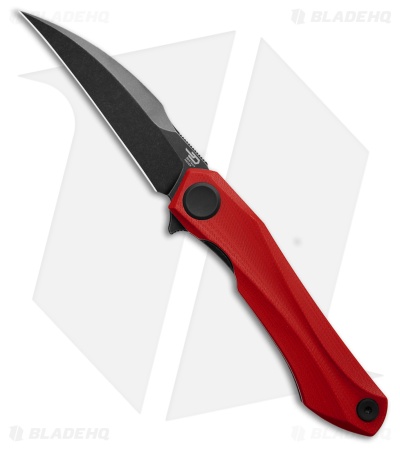 Bestech Knives Ostap Hel Ivy Liner Lock Knife Red G-10 (3.1" Black SW)