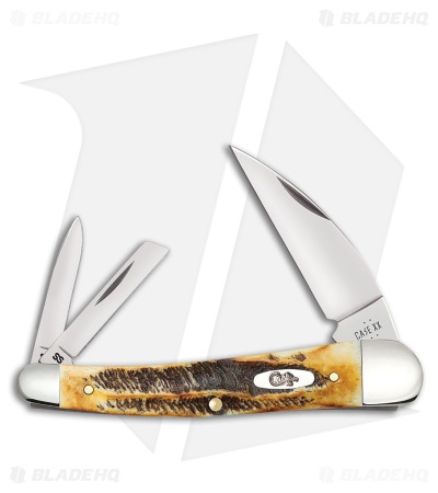Case Knives Seahorse Whittler Knife 4" Bonestag (6.5355WH SS)