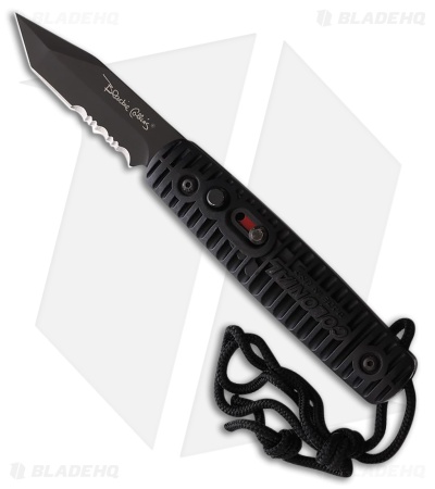 Colonial Knife Co. Auto Ranger Automatic Knife Black Polymer (2.75" Black Serr)
