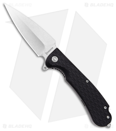 Daggerr Knives Urban2 Liner Lock Knife Black FRN (3.5" Stonewash )