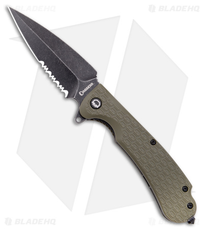 Daggerr Knives Urban2 Liner Lock Knife Olive FRN (3.5" Black)