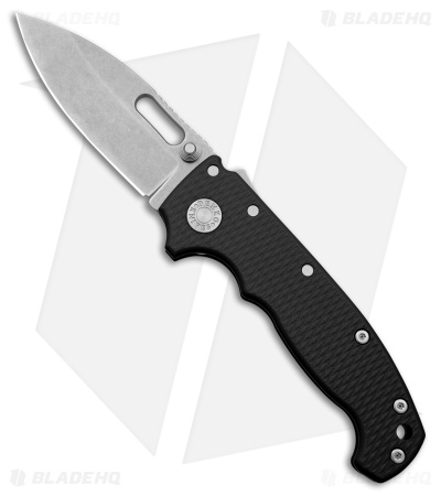 Demko Knives MG AD20S Slicer Shark-Lock Knife Black G-10 (3.6" Stonewash M4)