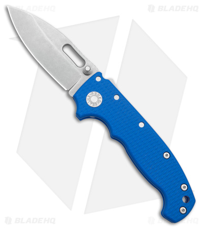 Demko Knives MG AD20S Slicer Shark-Lock Knife Blue G-10 (3.6" Stonewash M4)