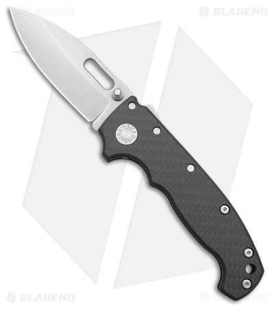 Demko Knives MG AD20S Slicer Shark-Lock Knife Carbon Fiber (3.6" Stonewash M4)