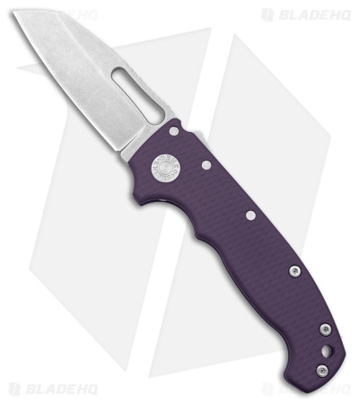 Demko Knives MG AD20S Slicer Shark Foot Knife - Purple G-10