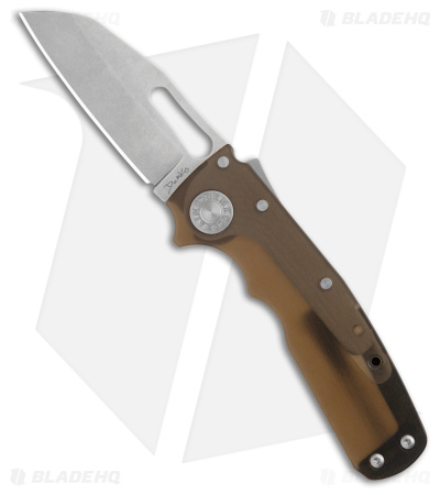 Demko Shark Cub Slicer Shark Knife Smooth Smoke Ultem (2.75" Stonewash)
