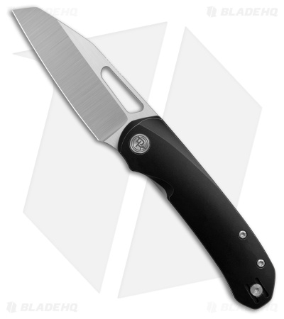 Divo Knives Buzz Liner Lock Knife Blackwashed Titanium (3.3" Satin)