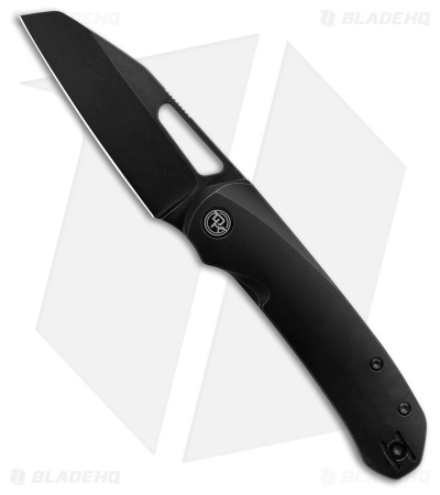 Divo Knives Buzz Liner Lock Knife Blackwashed Titanium (3.3