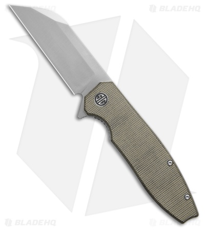 Eikonic + Sig Sauer Karak Liner Lock Knife Green Canvas Micarta (3.25
