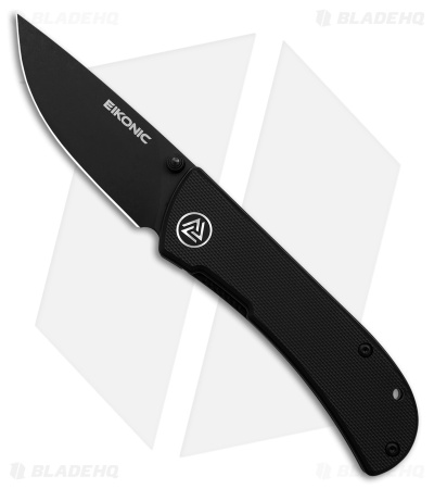 Eikonic Fairwind Liner Lock Folding Knife G-10 Black (2.6