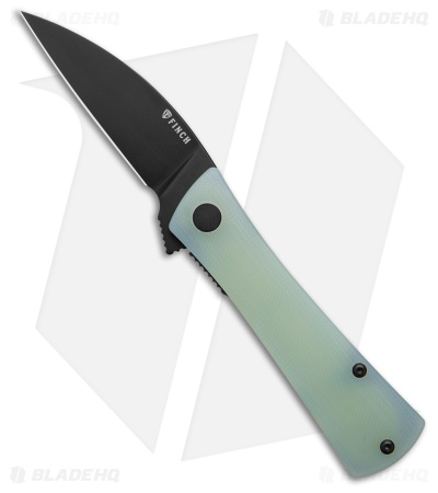 Finch Knife Co. Shiv Liner Lock Knife Ghost Green G-10 (2.8