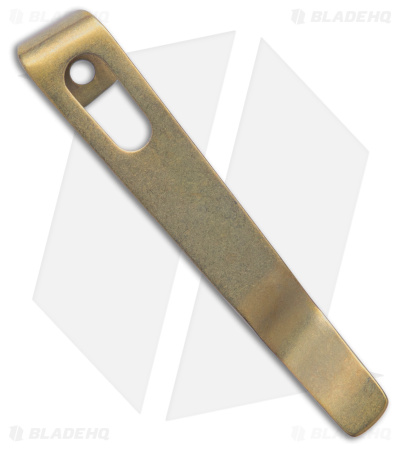 Flytanium Pocket Clip for Boker Kalashnikov - Gold Anodized Titanium