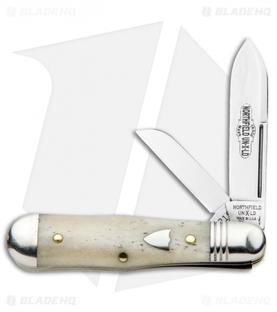 GEC #06 Northfield UN-X-LD Pemberton Pocket Knife 2.75" White Smooth Bone 062219