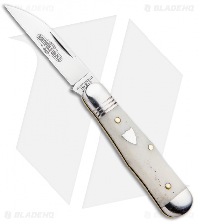 GEC #06 Northfield UN-X-LD Pocket Knife 2.75" Smooth White Bone 060119