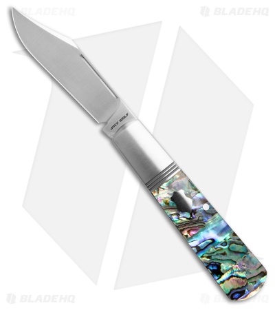 Jack Wolf Knives Gateway Barlow Knife Abalone (3" Belt Satin)