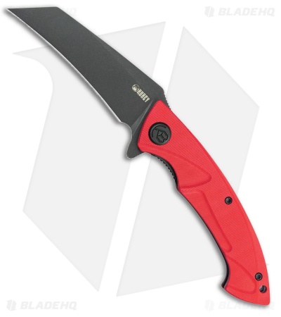 Kubey Anteater Liner Lock Knife Red G-10 (3.5" Black D2)