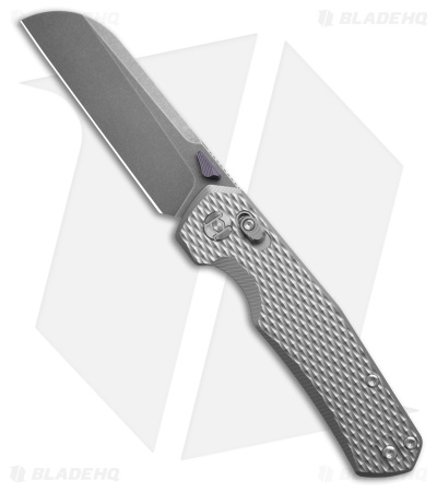 Kunwu Knives Chad XT Lock Knife Diamond Titanium (3.8" Stonewash)