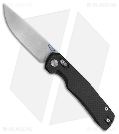 Kunwu Knives X-TAO Elmax XT Lock Knife Black Carbon Fiber (3.5" Satin)