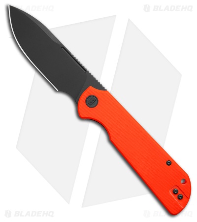 Liong Mah Design Binary Liner Lock Knife Orange G-10 (3.75" Black SW)