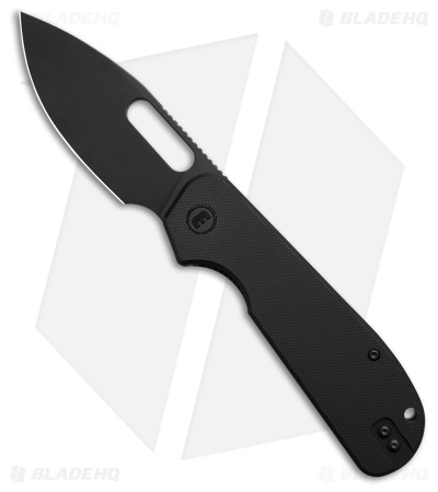 Liong Mah Design EFD Liner Lock Knife Black G-10 (3.5" Black SW)