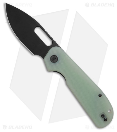 Liong Mah Design EFD Liner Lock Knife Jade G-10 (3.5" Black SW)