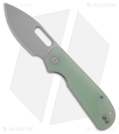 Liong Mah Design EFD Liner Lock Knife Jade G-10 (3.5" Stonewash)